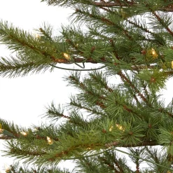 Store The Holiday Aisle Green Pine Artificial Christmas Tree With Clear/White Lights