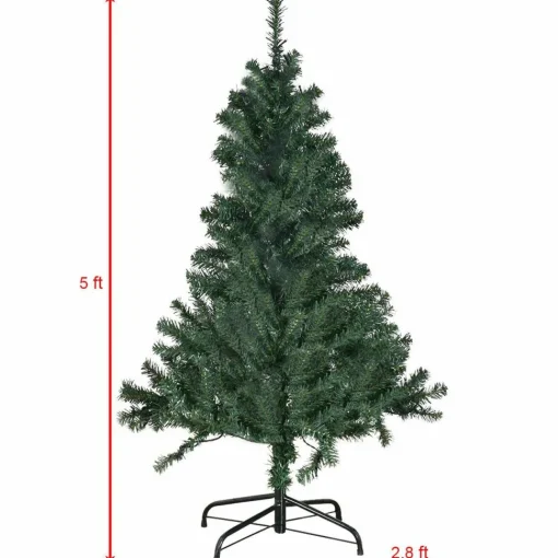 Flash Sale The Holiday Aisle Green Pine Artificial Christmas Tree With 150 Clear Lights