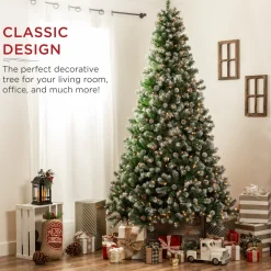 Best The Holiday Aisle Green Pine Artificial Christmas Tree With 250 Clear/White Lights