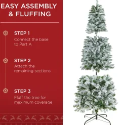 Sale The Holiday Aisle Green Pine Artificial Christmas Tree With 150 Clear/White Lights