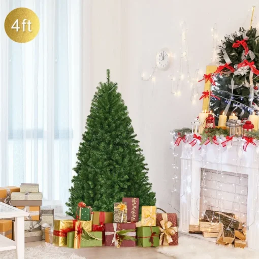 Outlet The Holiday Aisle Green Pine Christmas Tree With Led Twinkling Lights