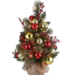 Clearance The Twillery Co. Green Pine Christmas Tree Led Steady/Constant Lights