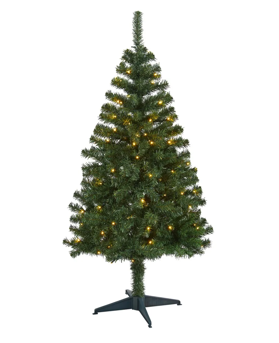 Best Sale The Holiday Aisle Green Tree Type Fir Cashmere Christmas Tree With 650 Lights Led