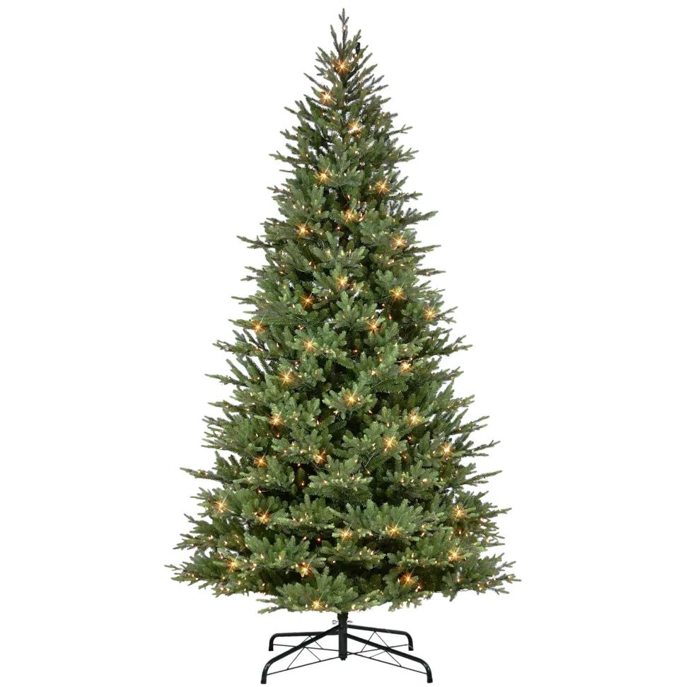 Flash Sale The Holiday Aisle Gulfsa 10' H Green Realistic Artificial Fir Christmas Tree With 1100 Lights