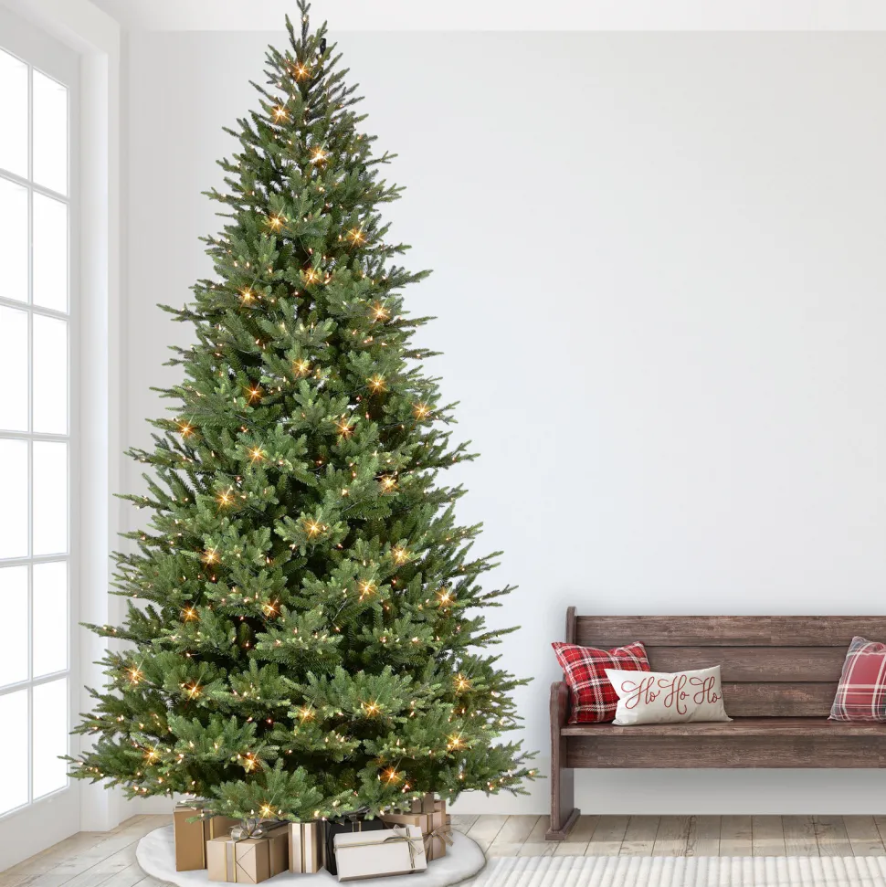 Flash Sale The Holiday Aisle Gulfsa 10' H Green Realistic Artificial Fir Christmas Tree With 1100 Lights