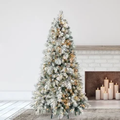 Outlet The Holiday Aisle Home Heritage Prelit Artificial Christmas Tree With Pinecones