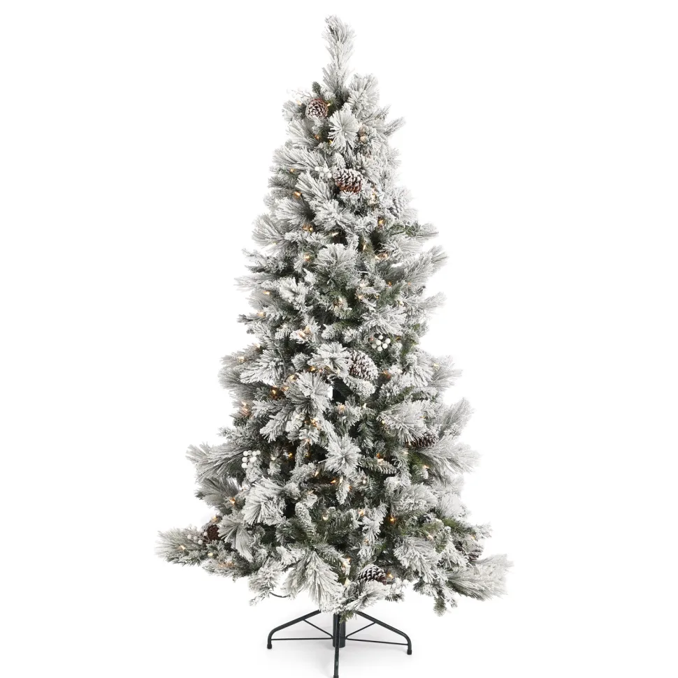 Outlet The Holiday Aisle Home Heritage Prelit Artificial Christmas Tree With Pinecones