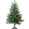 Cheap Kurt Adler Jackson 3' Green Pine Artificial Christmas Tree With 50 Multi-Color Lights
