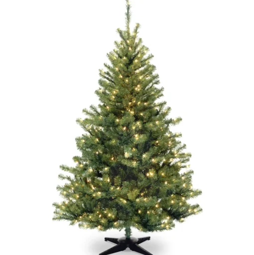 Clearance Ebern Designs Kincaid Spruce 6' Green Artificial Spruce Christmas Tree With 400 Lights