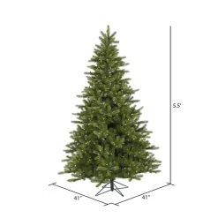 Sale The Holiday Aisle King 5.5' Green Spruce Trees Artificial Christmas Tree With 250 Led Clear/White Lights