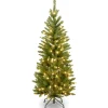 Shop Mercury Row Kingswood Fir Green Artificial Christmas Tree With Clear/White Lights