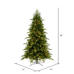 Cheap Vickerman Lighted Artificial Fir Christmas Tree - Stand Included