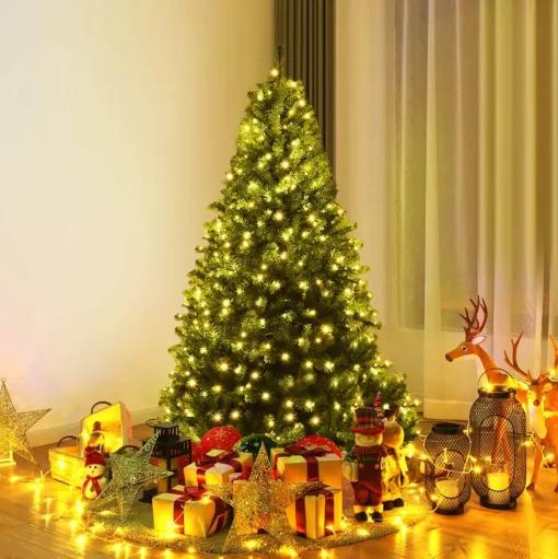 Cheap The Holiday Aisle Lighted Artificial Pine Christmas Tree - Stand Included