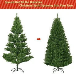 Cheap The Holiday Aisle Lighted Artificial Pine Christmas Tree - Stand Included