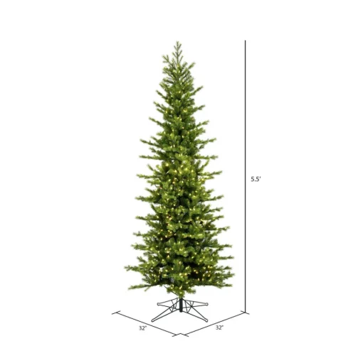 Best The Holiday Aisle Moutauk Pencil Pine Artificial Christmas Tree