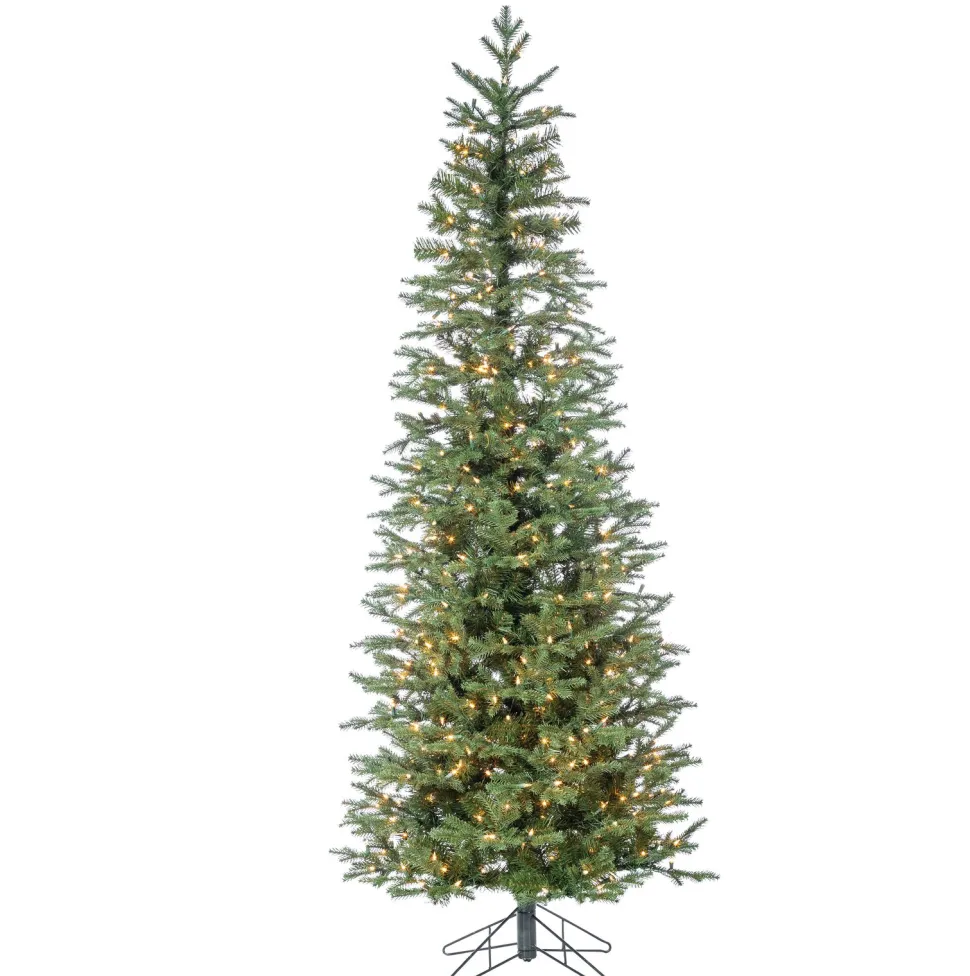 Clearance The Holiday Aisle Natcut Narrow Jackson 6' Green Pine Artificial Christmas Tree With Clear/White Lights