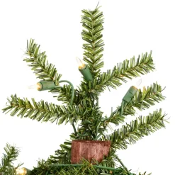 Shop The Holiday Aisle Natural Alpine Artificial Christmas Tree With 185 Clear/White Lights