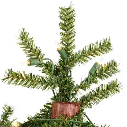 Shop The Holiday Aisle Natural Alpine Artificial Christmas Tree With 185 Clear/White Lights