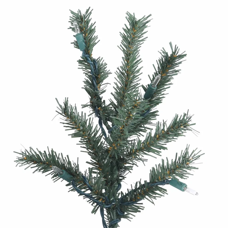 Shop The Holiday Aisle Natural Bark Alpine 3 Piece Artificial Christmas Tree Set With 185 Warm White Lights