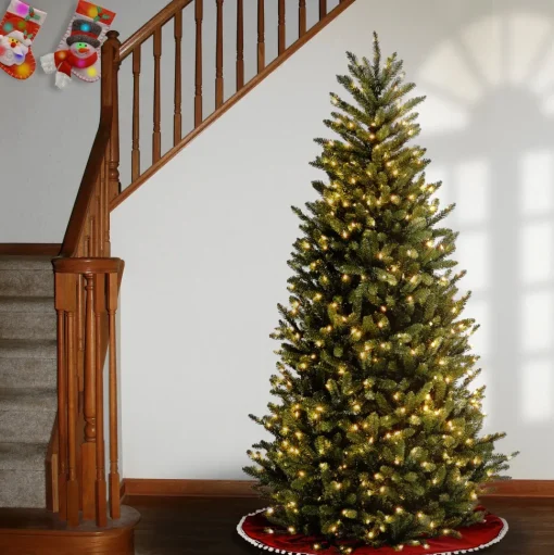 Shop Red Barrel Studio Natural Fraser Fir Lighted Artificial Fraser Fir Christmas Tree - Stand Included