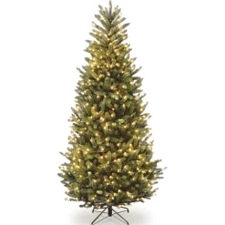 Shop Red Barrel Studio Natural Fraser Fir Lighted Artificial Fraser Fir Christmas Tree - Stand Included