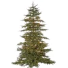 Best Sale The Holiday Aisle Natural-Cut Monaco 7.5' Green Pine Artificial Christmas Tree With 8032 Clear White Lights