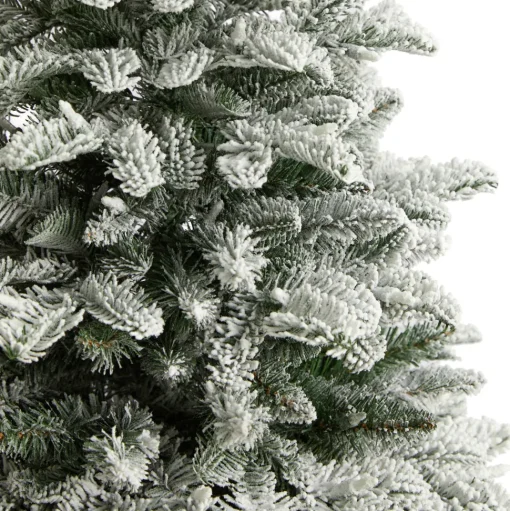 Cheap The Holiday Aisle North Carolina 8' Flocked Fir Artificial Christmas Tree With 650 Clear/White Light