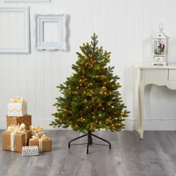 Outlet The Holiday Aisle North Carolina 7' Green Fir Artificial Christmas Tree With 550 Colored And Clear Lights