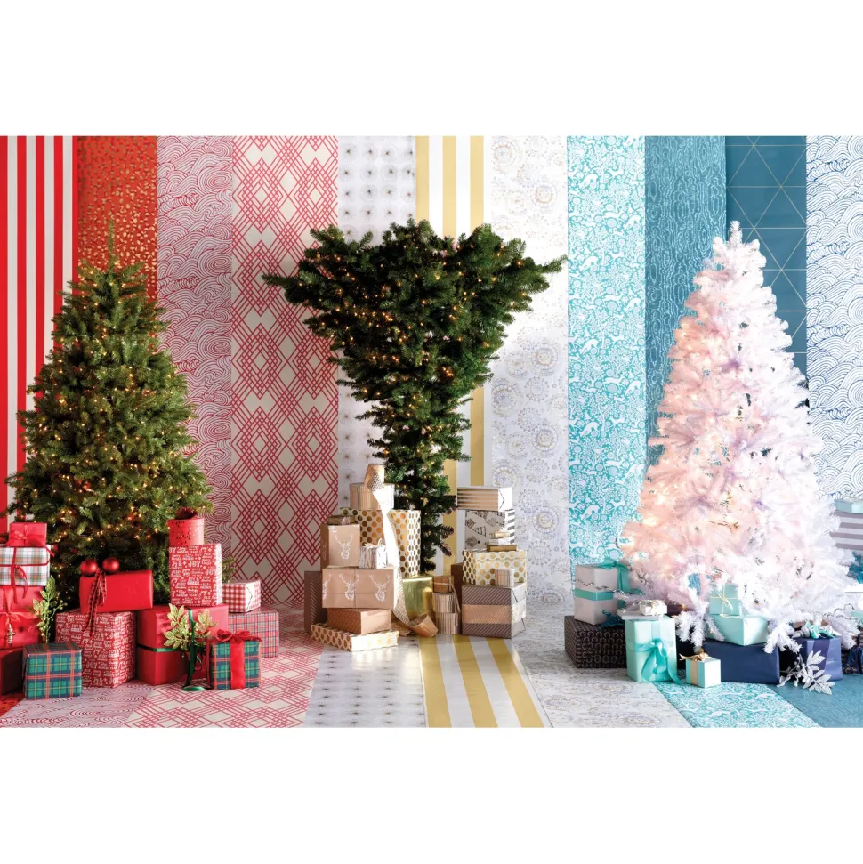 Sale Mercury Row North Valley 7' White Spruce Christmas Tree With 550 Clear/White Lights