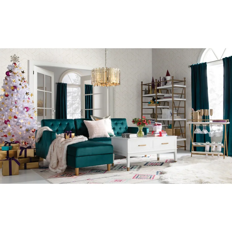 Sale Mercury Row North Valley 7' White Spruce Christmas Tree With 550 Clear/White Lights