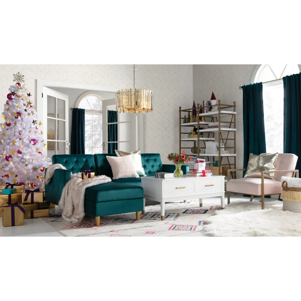 Sale Mercury Row North Valley 7' White Spruce Christmas Tree With 550 Clear/White Lights