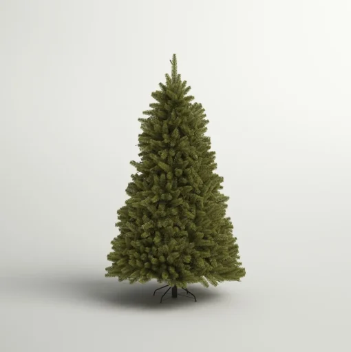 Cheap Three Posts North Valley Lighted Artificial Green Spruce Christmas Tree - Stand Included