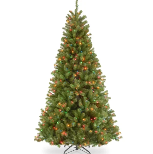 Clearance Three Posts North Valley Lighted Artificial Spruce Christmas Tree