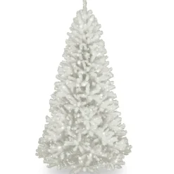 Shop Etta Avenue North Valley White Artificial Spruce Christmas Tree With Lights