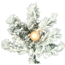 Best Mercury Row Oakman 9' H Extra Full White/Green Artificial Spruce Christmas Tree With 950 Incandescent Lights
