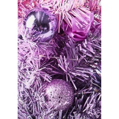 Sale The Holiday Aisle Ombre Purple Fir Artificial Christmas Tree With 30 Clear Lights