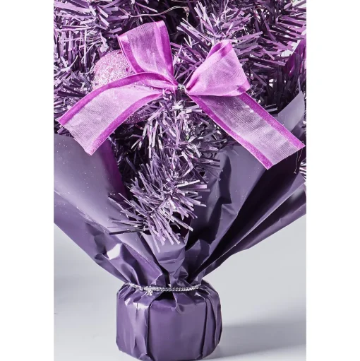 Sale The Holiday Aisle Ombre Purple Fir Artificial Christmas Tree With 30 Clear Lights