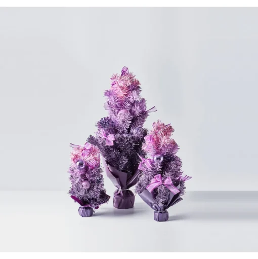 Sale The Holiday Aisle Ombre Purple Fir Artificial Christmas Tree With 30 Clear Lights