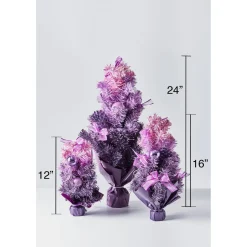Sale The Holiday Aisle Ombre Purple Fir Artificial Christmas Tree With 30 Clear Lights