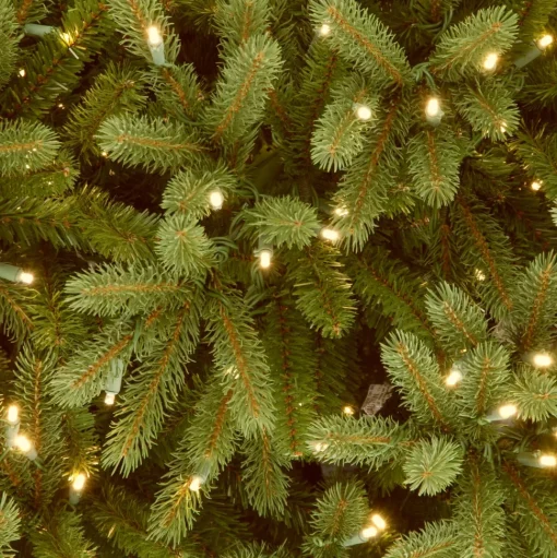 Shop Steelside Omnia Green Realistic Fir Christmas Tree With Led Lights