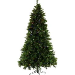 Best Sale Christmas Time Pennsylvania 7.5' Green Pine Artificial Christmas Tree With 550 Multi-Color Lights