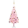Flash Sale The Holiday Aisle Pink Realistic Pine Christmas Tree With Led Lights