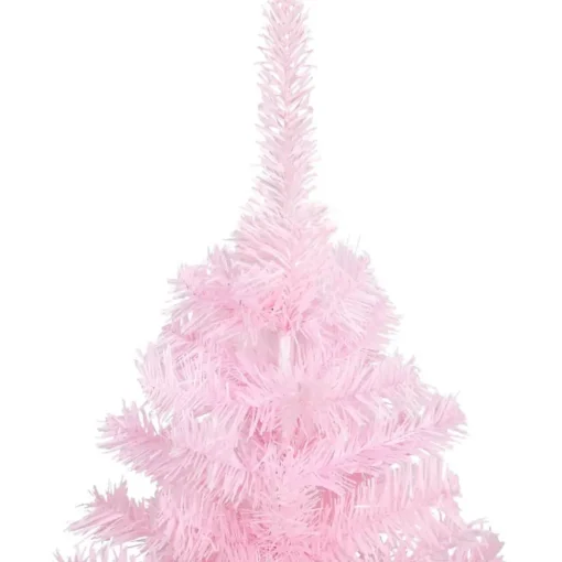 Flash Sale The Holiday Aisle Pink Realistic Pine Christmas Tree With Led Lights