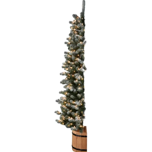 Cheap The Twillery Co. Popovich Snowy Sheffield 6' Green Spruce Artificial Christmas Tree With 250 Clear/White Lights