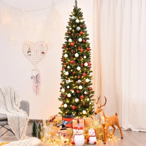Online The Holiday Aisle Pre-Lit 7.5' Green Pine Artificial Christmas Tree With 350 Clear/White Lights