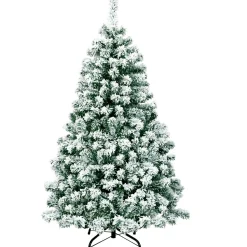 New The Holiday Aisle Pre-Lit 4.5' Green/White Pine Artificial Christmas Tree With 200 Clear/White Lights
