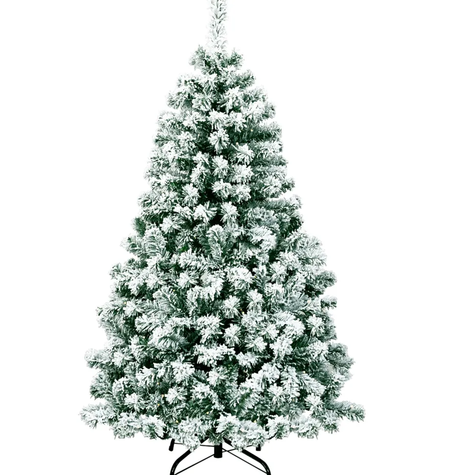 New The Holiday Aisle Pre-Lit 4.5' Green/White Pine Artificial Christmas Tree With 200 Clear/White Lights