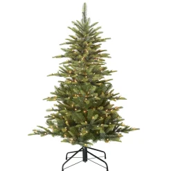 Cheap Steelside Pre-Lit Aspen Green Fir Artificial Christmas Tree With Clear/White Lights