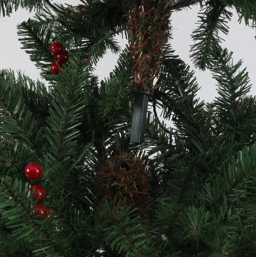 Outlet The Holiday Aisle Pre-Lit Porch 5' Green Pine Fir Artificial Christmas Tree With 150 Warm White Lights