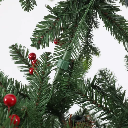 Outlet The Holiday Aisle Pre-Lit Porch 5' Green Pine Fir Artificial Christmas Tree With 150 Warm White Lights